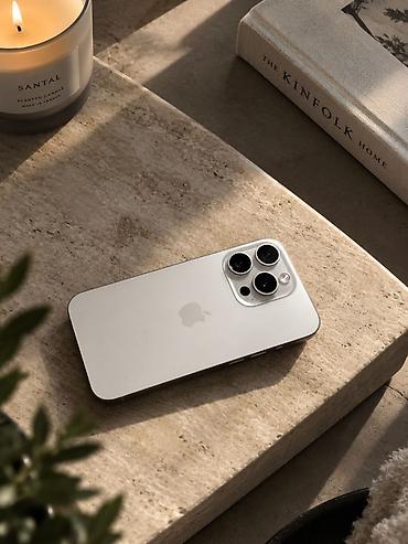 IPhone 15 Pro Цвет БЕЛЫЙ Natural Titanium (натуральный титановый)