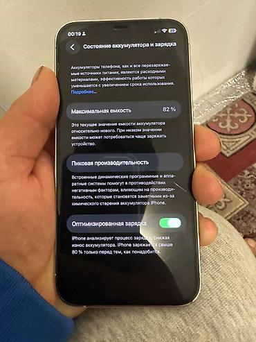 Apple iPhone: IPhone 12 Pro, Б/у, 256 ГБ, Графит, Чехол, 82 % — 1