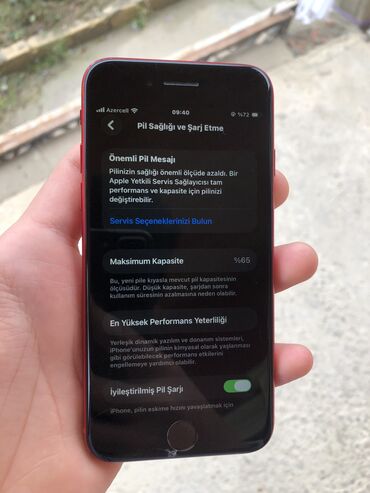 Apple iPhone: IPhone SE 2020, 128 GB, Qırmızı, Barmaq izi, Simsiz şarj, Sənədlərlə — 6