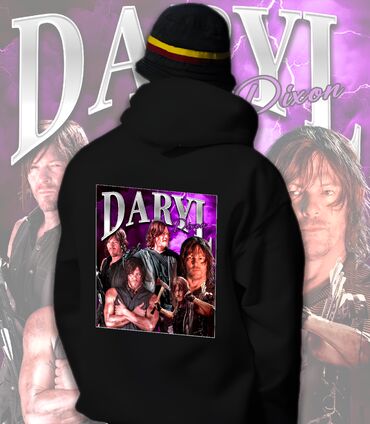 Svitşotlar: Daryl Dixon Retro Hoodie (7+ rəng mövcuddur) Celebrities