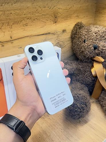 86: IPhone 16 Pro Max, Б/у, 256 ГБ, Белый, Коробка, В рассрочку, 93 % — 1