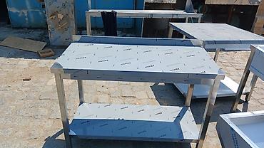 Nerjaveykalar: Mətbəx üçün peşəkar paslanmayan polad iş masaları - Material: AISI — 3