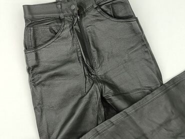 długie spodnie dresowe damskie dla wysokich: Material trousers for women, size XS (EU 34)