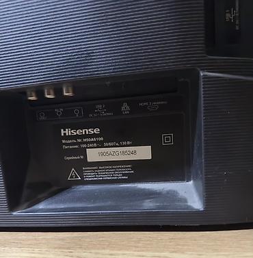monitor gaming pc: İşlənmiş Televizor Hisense LED ekran 50" 4K (3840x2160) — 3