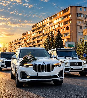 Bəy gəlin maşını BMW X7.Premium klassdır.Maksimum Komfort: Geniş salon