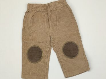 legginsy eko skóra brązowe: Spodnie dresowe, 9-12 m, stan - Dobry