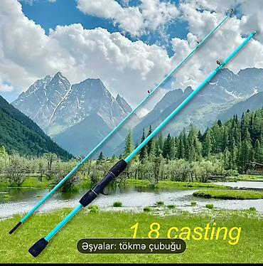 ovçu mağazası: Tökəmə (casting) balıqçılıq çubuğu – 1.8 m - Uzunluq: 1.8 m (casting — 1