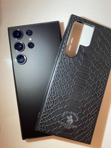 Samsung Galaxy S23 Ultra, 256 ГБ, цвет - Черный, Отпечаток пальца, Кнопочный, Face ID