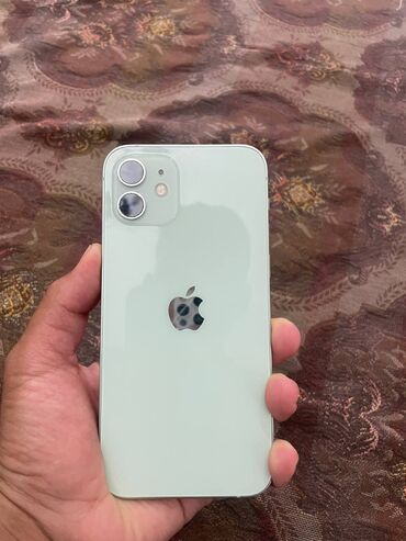 поко м5 с: IPhone 12, Б/у, 128 ГБ, Зеленый, Защитное стекло, Чехол, 79 %