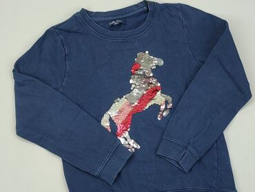 czarny ażurowy sweterek: Sweatshirt, 9 years, 128-134 cm, condition - Good