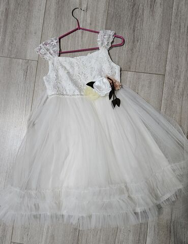 национальный платья детский: Детское платье, цвет - Белый