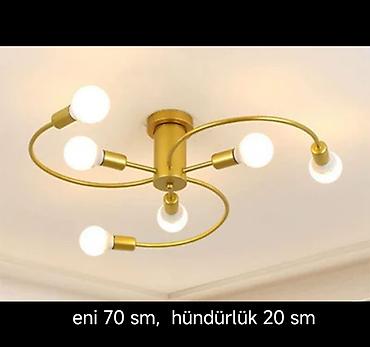 lyusturlar: Led Çılçıraq, 4 və daha çox lampa, Metal — 2