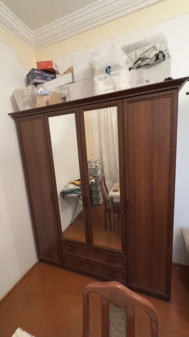 шкаф в прихожую: Açılan, 4 qapılı Düz dolab, Dəhliz dolabı