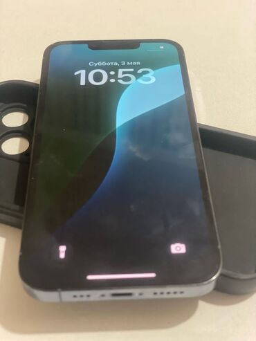 Apple iPhone: IPhone 13 Pro, Б/у, 512 ГБ, Серебристый, Чехол, 100 %