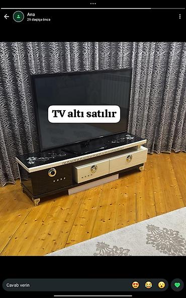 TV altlığı: Yeni, Düz TV altlığı, Polkalı, Laminat — 1