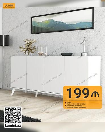 kamod: Komod – La Mini - Ölçülər: Dərinlik 40 sm x Hündürlük 90 sm x Uzunluq — 1