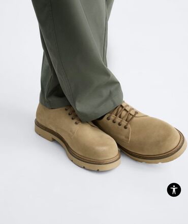 мужские кожаные ботинки: Новые мужские кожаные ботинки Зара Размер : 44 -идет размер в размер