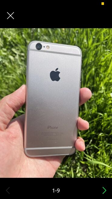 Apple iPhone: IPhone 6, Б/у, 32 ГБ, Space Gray, Чехол, 77 %