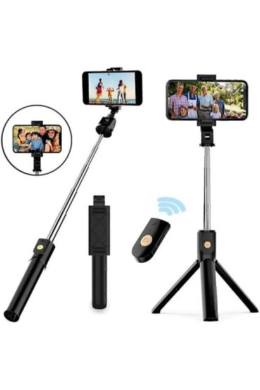 Selfi çubuqları: **Myblack K07 Tripod – Bluetooth Uzaqdan İdarəetməli Selfi Çubuğu**