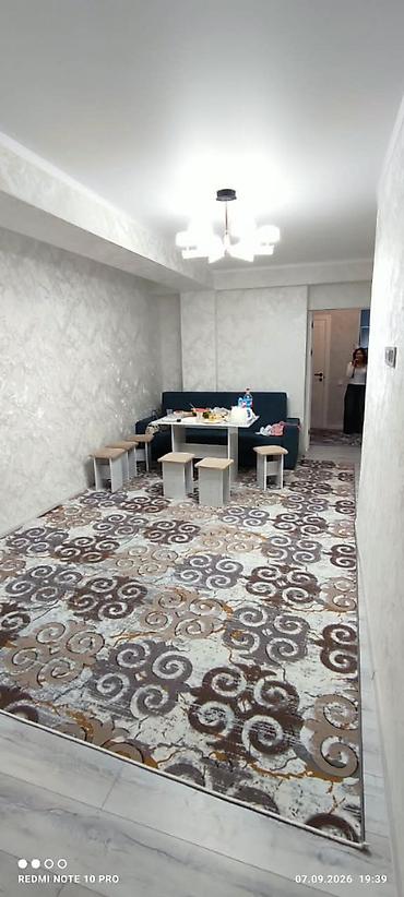 мира ахунбаева: 1 комната, 52 м², Ак-Орго ж/м Элитка, 3 этаж, Евроремонт — 1