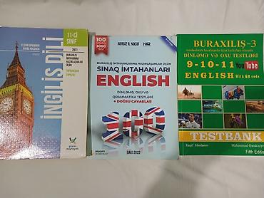 Testlər: Ingilis dili kitablari.Ela vəziyyətdedir, cirigi, eziyi, ustunde yazi — 1