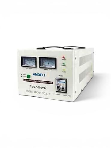 №: 5877 Məhsulun adı: Stabilizator Andeli SVC5000VA-220V Brend: Andeli
