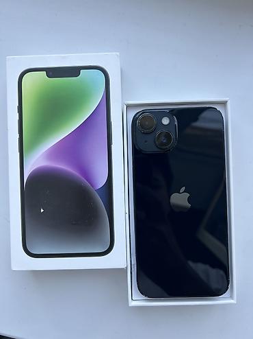 iphone 4a: IPhone 14, Б/у, 128 ГБ, Midnight, Защитное стекло, Коробка, В рассрочку, 80 % — 1