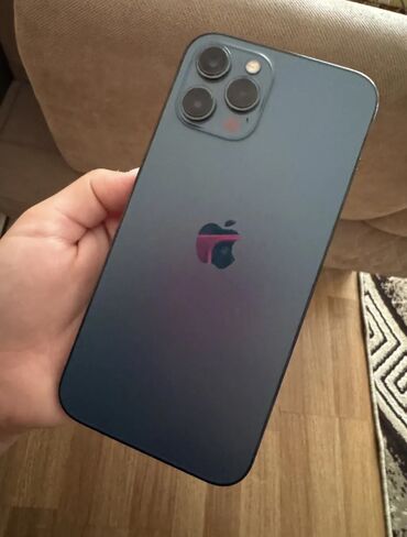 Apple iPhone: IPhone 12 Pro Max, 128 GB, Desert Titanium, Zəmanət, Barmaq izi, Face ID