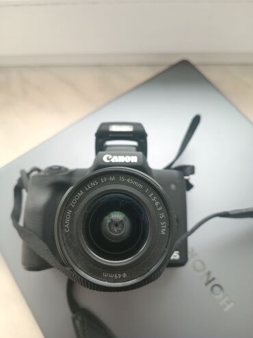 se pro tablet qiymeti: Canon EOS M50 Mark II güzgüsüz fotoaparat - Obektiv: Canon Zoom Lens
