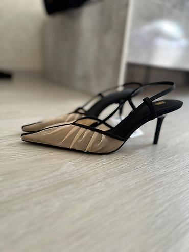 Женская обувь: Туфли-лодочки ZARA на шпильке - Модель: slingback с открытой пяткой и — 2