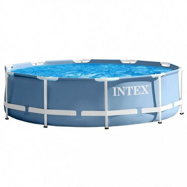 бассейн с тренером: Бассейн Intex 305*76 см +фильтр-насос. Диаметр бассейна 3м и 5см. Цвет