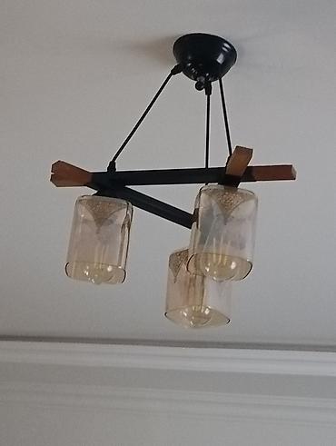 İşıqlandırma: Çılçıraq, 3 lampa, Metal — 1