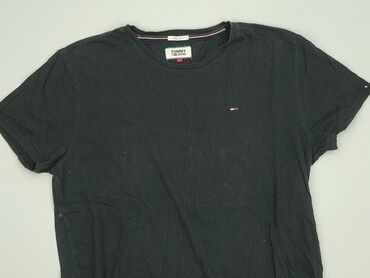 podkoszulki z fajnymi napisami: Tommy Jeans, T-shirt for men, size L