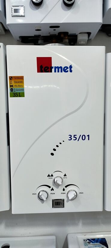 Moydadırlar: Termet 35/01 qazla işləyən suqızdırıcı - Su həcmi: 35 L - İdarəetmə