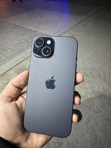 yaxa mikrofonu: IPhone 15, 128 GB, Matte Space Gray, Face ID, Sənədlərlə