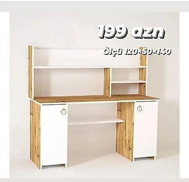 işlənmiş ofis stolu: Düz masa, Stulsuz, Polkalı, Siyirməli, Azərbaycan, Sadə laminat — 3