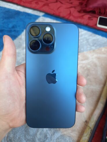 iphone 8 plus ош: IPhone 15 Pro Max, Б/у, 256 ГБ, Blue Titanium, Зарядное устройство, Коробка, 88 %