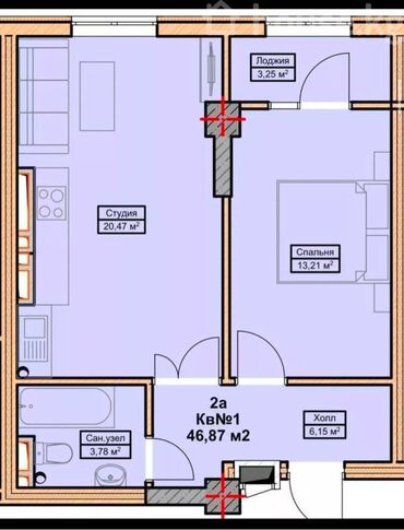 Продажа квартир: ✨ Продается 1-комнатная квартира в ЖК New City ✨ 🔑 Площадь: 47 м² 🏢