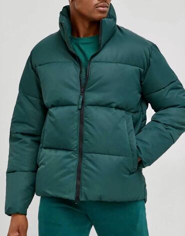 пуховик мужской очень теплый: Куртка XS (EU 34), S (EU 36), цвет - Зеленый