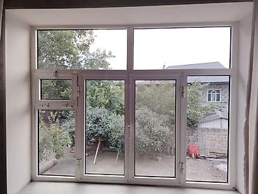 pvc panel satışı: Aliminium pəncərə dəsti 2 penceredir hundurluyu 1.50 eni 1.95 pencere — 2