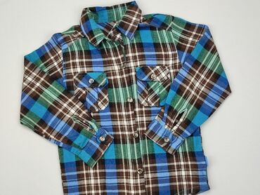 Shirts: Shirt 10 years, condition - Good, pattern - Cell, color - Multicolored