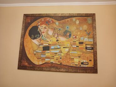 яркие картины маслом: Картина в раме Густав Климт. Особенности: - Большой настенный формат