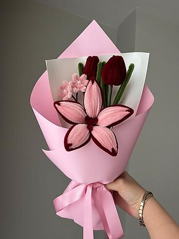 puldan gul buketi: 🌸 Heç solmayan əl işi buket ilə sevdiklərinizi sevindirin! %100 əl — 1