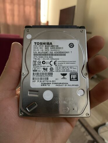 ssd диски toshiba: Маалымат алып жүрүүчү, Колдонулган, Toshiba, 1 ТБ, Ноутбук үчүн