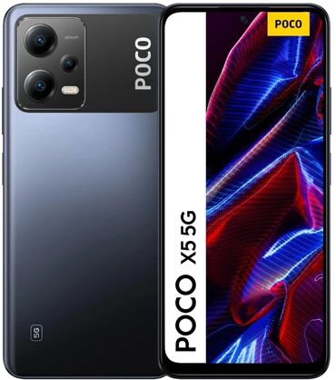 Мобильные телефоны: Poco X5, Б/у, 256 ГБ, цвет - Черный, 2 SIM