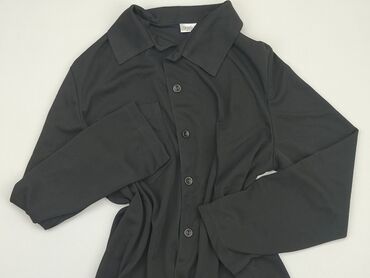 czarna długa sukienki z długim rękawem: Koszula Damska, S, stan - Bardzo dobry