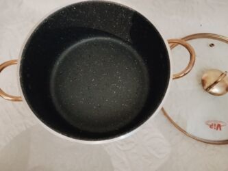 Digər süfrə qabları: Düdüylü emalı zavodunun köhnə qazan Rusiya istehsalı 2/yarım tutumuna — 6