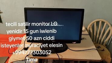android monitor qiymeti: LG FLATRON monitor - Model: LG Flatron (şəkildəki seri) - Ekran