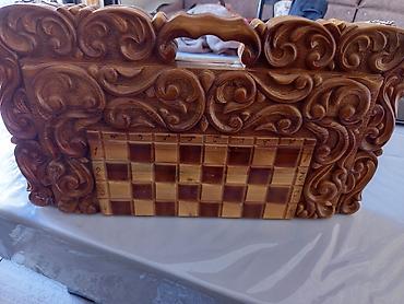 Шахматы: Продаю эксклюзивный набор 3-в-1: шахматы, шашки и нарды (ручная — 3