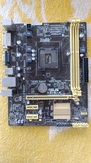 geforce 1080 ti: Материнская плата, Б/у, Asus, LGA1150, Micro-ATX, Для ПК